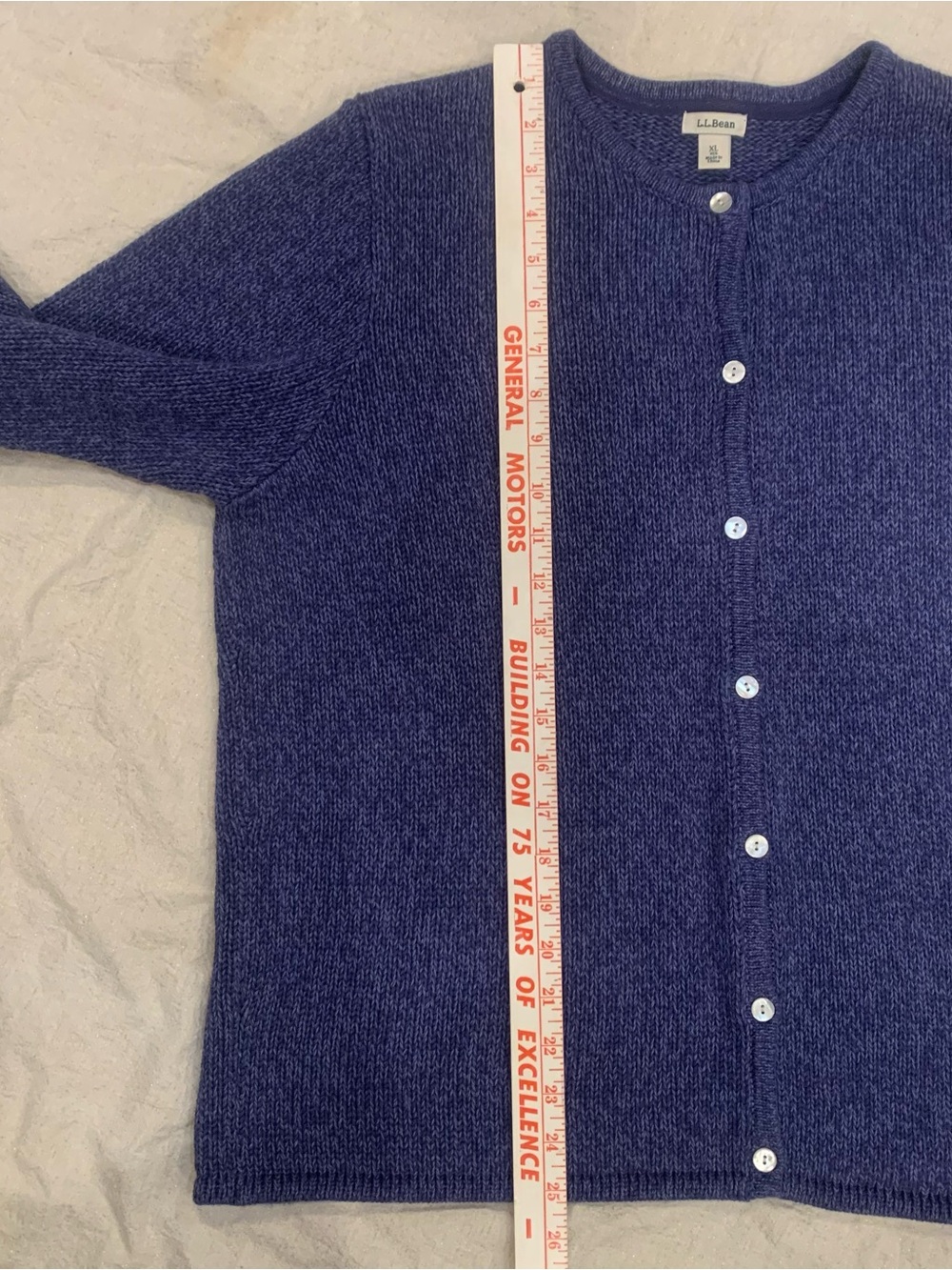 L.L. Bean Button-Front Crew Cardigan Women’s XL - Picture 6 of 15
